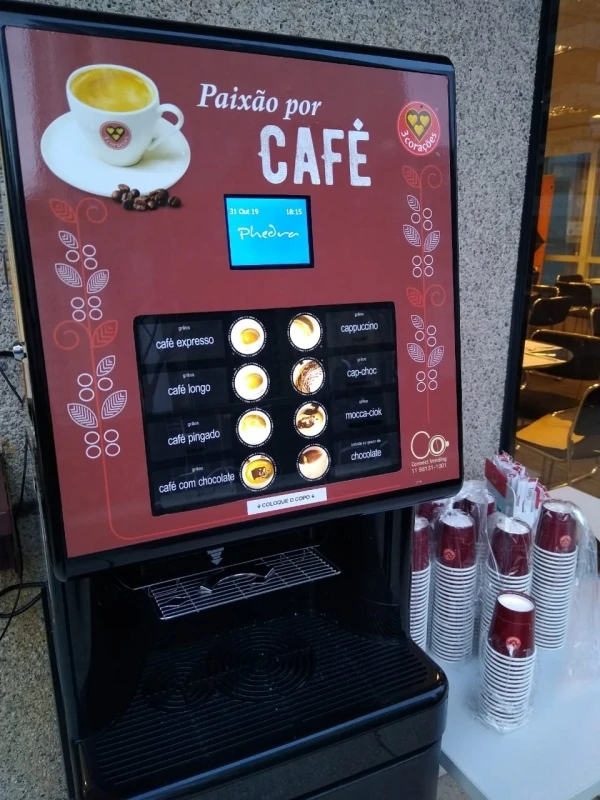 máquina de café expresso comodato
