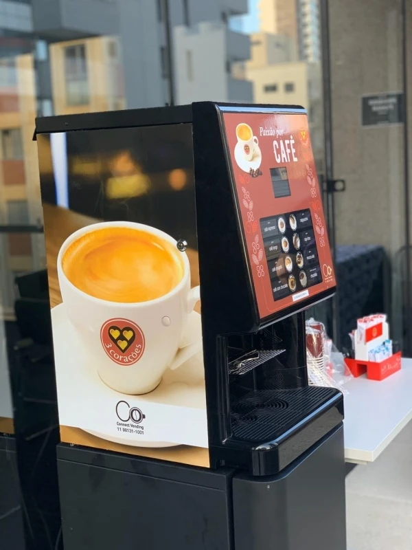 vending machine café 3 corações